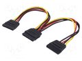 Cable: SATA; SATA L-Type plug,SATA L-Type plug x2; 0.2m QOLTEC QOLTEC-52313