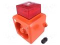 Signaller: lighting-sound; 230VAC; siren,flashing light; red CLIFFORD & SNELL YL50/N50/R/RF/WR