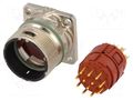 Connector: M23; socket; PIN: 12; male; soldering; straight; IP68 LAPP 75009703
