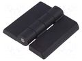 Hinge; Width: 50mm; polyamide; black; H: 50mm; with assembly stem RST ROZTOCZE 3.ZN65.102-07