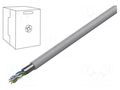 Wire; F/UTP; 4x2x24AWG; 5e; wire; Cu; Insulation: PVC; grey; 305m TECHNOKABEL F/UTP5E-SCU