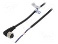 Cable: for sensors/automation; M12; PIN: 2; angled; 5m; plug; CL AUTONICS CLD2-5
