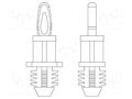 PCB distance; polyamide 66; L: 4.8mm; black; UL94V-0 DREMEC DR8G812V42761