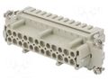 Connector: HDC; contact insert; female; DE; PIN: 24; 24+PE; crimped DEGSON ELECTRONICS DE-024-FC