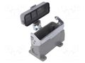 Enclosure: for HDC connectors; size D16A; with latch; with cover DEGSON ELECTRONICS D16A-SF-1L-CV-PG21