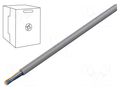 Wire; U/UTP; 4x2x26AWG; 5e; stranded; Cu; PVC; grey; 305m; Øcable: 5mm Goobay U/UTP5E-FCU-305