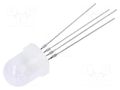 Programmable LED; RGB; 8mm; 30°; Front: convex; No.of term: 4 OPTOSUPPLY OSTWMN8132A