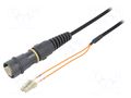 Fiber patch cord; PIN: 2; multi mode duplex (MM); bayonet; LC BULGIN PXF6051BAA