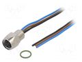 Connector: M8; 0.5m; female; PIN: 3; IP67; socket; 0.22mm2 LUMBERG AUTOMATION RKMF3/0.5M