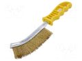 Brush; wire; brass; plastic; 265mm; Number of rows: 1 WOLFCRAFT WF2716000