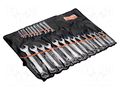 Wrenches set; bent,combination spanner; 24pcs. BAHCO SA.111M/24T