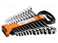 Wrenches set; combination spanner,with ratchet; 12pcs. BAHCO SA.1RM/SH12