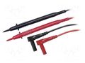 Test leads; Inom: 10A; probe tip x2,angular banana plug 4mm x2 EXTECH TL803