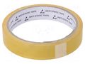 Tape: packaging; ESD; L: 33m; W: 18mm; Thk: 50um; colourless; <1GΩ STATICTEC PRT-STP1318
