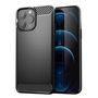 Carbon Case Flexible Cover TPU Case for iPhone 13 Pro Max black, Hurtel 5907769326646 5907769326646