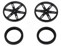 Wheel; black; push-in,screw; Ø: 70mm; Shaft dia: 5.8mm; W: 8mm; 2pcs. POLOLU POLOLU-4925