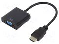 Converter; D-Sub 15pin HD socket,HDMI plug; Full HD 1080p AKYGA AK-AD-42