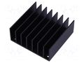 Heatsink: extruded; grilled; TO218,TO220; black; L: 57.9mm; W: 61mm Wakefield Thermal 517-95AB