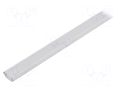 Profiles for LED modules; white; white; L: 1m; aluminium; angular FIX&FASTEN FIX-GLC1-W-1M-SET