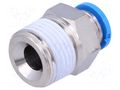 Push-in fitting; straight; -0.95÷6bar; Gasket: NBR caoutchouc; QS FESTO QS-3/8-8