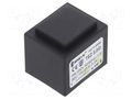 Transformer: encapsulated; 3VA; 230VAC; 15V; 200mA; PCB; IP00; TEZ BREVE TUFVASSONS TEZ3/D/15V-TA40