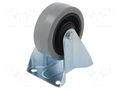 Transport wheel; Ø: 100mm; W: 36mm; H: 128mm; rigid; 150kg; rubber RADER TPE-POGES-100K1