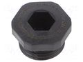 Stopper; M16; 1.5; IP68; polyamide; black; V-Ex; Thread: metric HUMMEL HUMMEL-1297160150