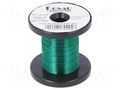 Silver plated copper wires; 0.15mm; green; Cu,silver plated DONAU ELEKTRONIK D-LD15-4