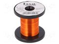 Silver plated copper wires; 0.15mm; orange; Cu,silver plated DONAU ELEKTRONIK D-LD15-7