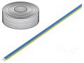 Wire: ribbon; FBK Toy; 3x0.14mm2; stranded; Cu; PVC; blue,yellow DONAU ELEKTRONIK D-318-223-25