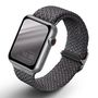 Uniq Aspen Braided Strap for Apple Watch 1/2/3/4/5/6/7/8/SE/SE2 40/38/41mm - Gray, UNIQ 8886463676387 8886463676387