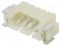 Connector: wire-board; socket; male; PIN: 4; 1A; 250V; horizontal ADAM TECH 125SHA04TRSMT