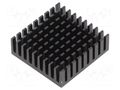 Heatsink: extruded; grilled; BGA,PGA; black; L: 30mm; W: 30mm; H: 10mm ALUTRONIC PG3030/10/SE/SF