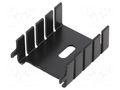 Heatsink: moulded; TO220; black; L: 12.7mm; W: 25.4mm; H: 29.3mm ALUTRONIC FI306/SE