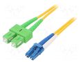 Fiber patch cord; OS2; LC/UPC,SC/APC; 2m; Optical fiber: 9/125um DIGITUS DK-292SCA3LC-02