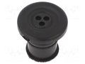 Multigate grommet; Ømount.hole: 11.5mm; black; Holes no: 3; SP HT HI TECH POLYMERS SP-16-TPE