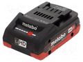 Re-battery: Li-Ion; 18V; 4000mAh; packs METABO MTB.625367000