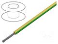 Wire; SiF; 1x1.5mm2; stranded; Cu; silicone; green-yellow; 100m TKD TKD-2500081