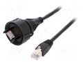Patch cord; RJ45 Buccaneer plug,RJ45 plug; 5m; IP68 BULGIN PX0837/5M00