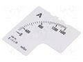 Scale; for analogue ammeter; I AC: 0÷1.6kA; 90°; SCL-AM-I-2 SELEC SCL-AM-I-2-1600/5A