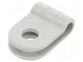 Fixing clamp; Cable P-clips; ØBundle : 3.2mm; W: 10mm; polyamide OBO BETTERMANN OBO-2222035