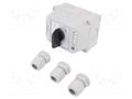 Switch: cam switch; Stabl.pos: 3; 16A; L-0-P; flush mounting; Pos: 3 SPAMEL LK16R-3-8380-OB2