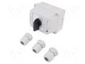 Switch: cam switch; Stabl.pos: 3; 16A; L-0-P; flush mounting; Pos: 3 SPAMEL LK16R-3-8380-OB2