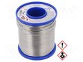 Tin; lead-based; Sn60Pb40; 2mm; 1kg; reel; 190°C; 2.5%; Flux: SW26 CYNEL LC60-2.00/1.0