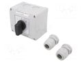 Switch: cam switch; Stabl.pos: 3; 25A; L-0-P; flush mounting; Pos: 3 SPAMEL SK25-3-8368-OB13