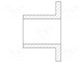 Insulating sleeve; Øint: 4.5mm; UL94HB; polyamide 6; H: 3.2mm DREMEC DR8GE05V42472