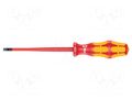 Screwdriver; insulated,slim; slot; 5,5x1,0mm; Blade length: 125mm WERA WERA.160/55/1