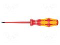 Screwdriver; insulated,slim; slot; 4x0.8mm; Blade length: 100mm WERA WERA.160/40/08