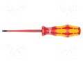 Screwdriver; insulated,slim; slot; 4,0x0,8mm; Blade length: 100mm WERA WERA.160/40/08