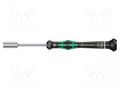 Screwdriver: precision; 6-angles socket; HEX 6mm WERA WERA.05345281001